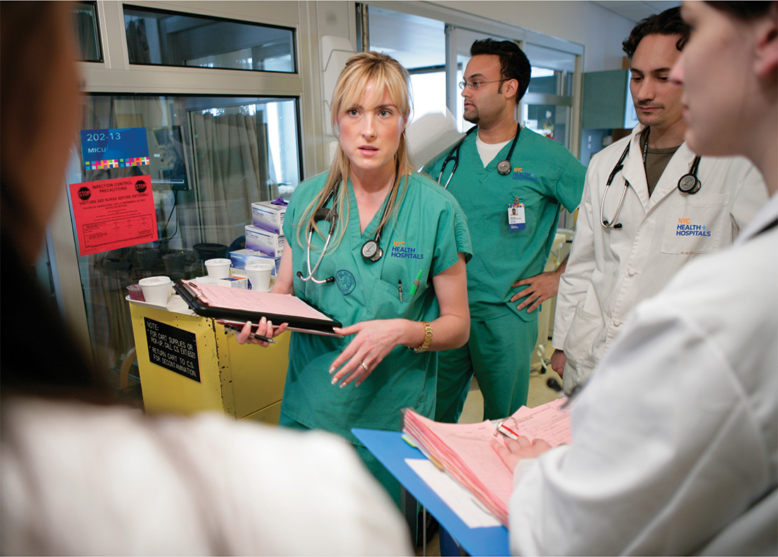 NYC Health and Hospitals scrubs photo