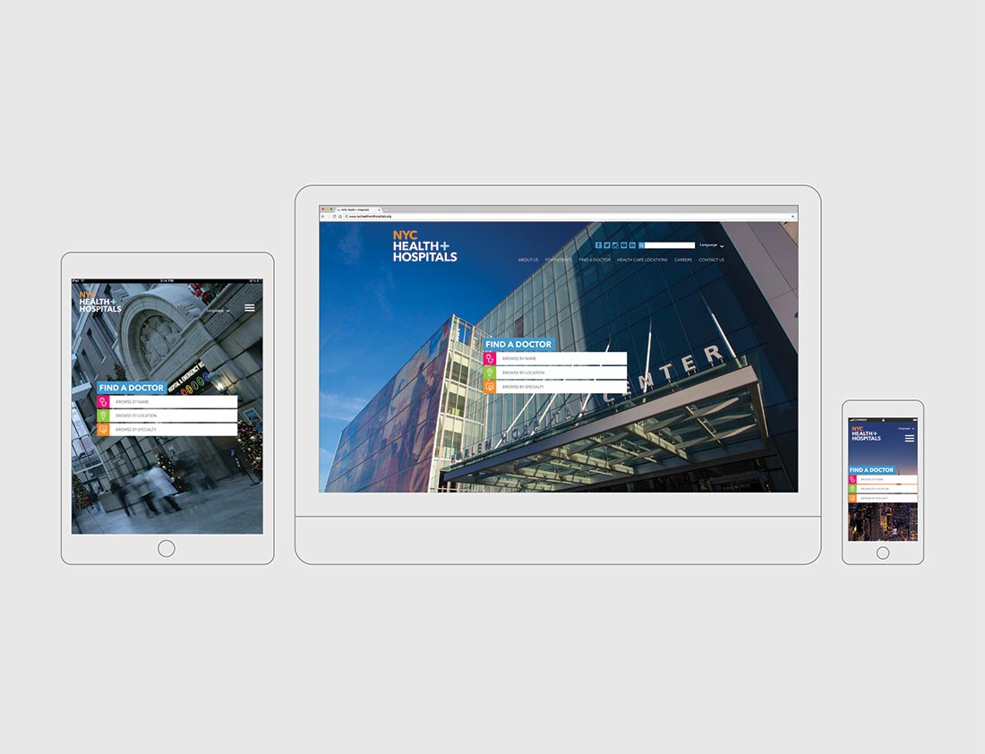 NYC Health and Hospitals web design