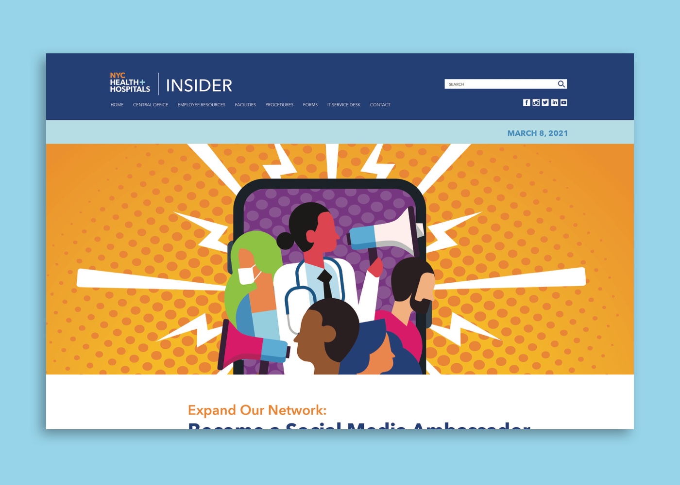 NYC Health + Hospitals Intranet article